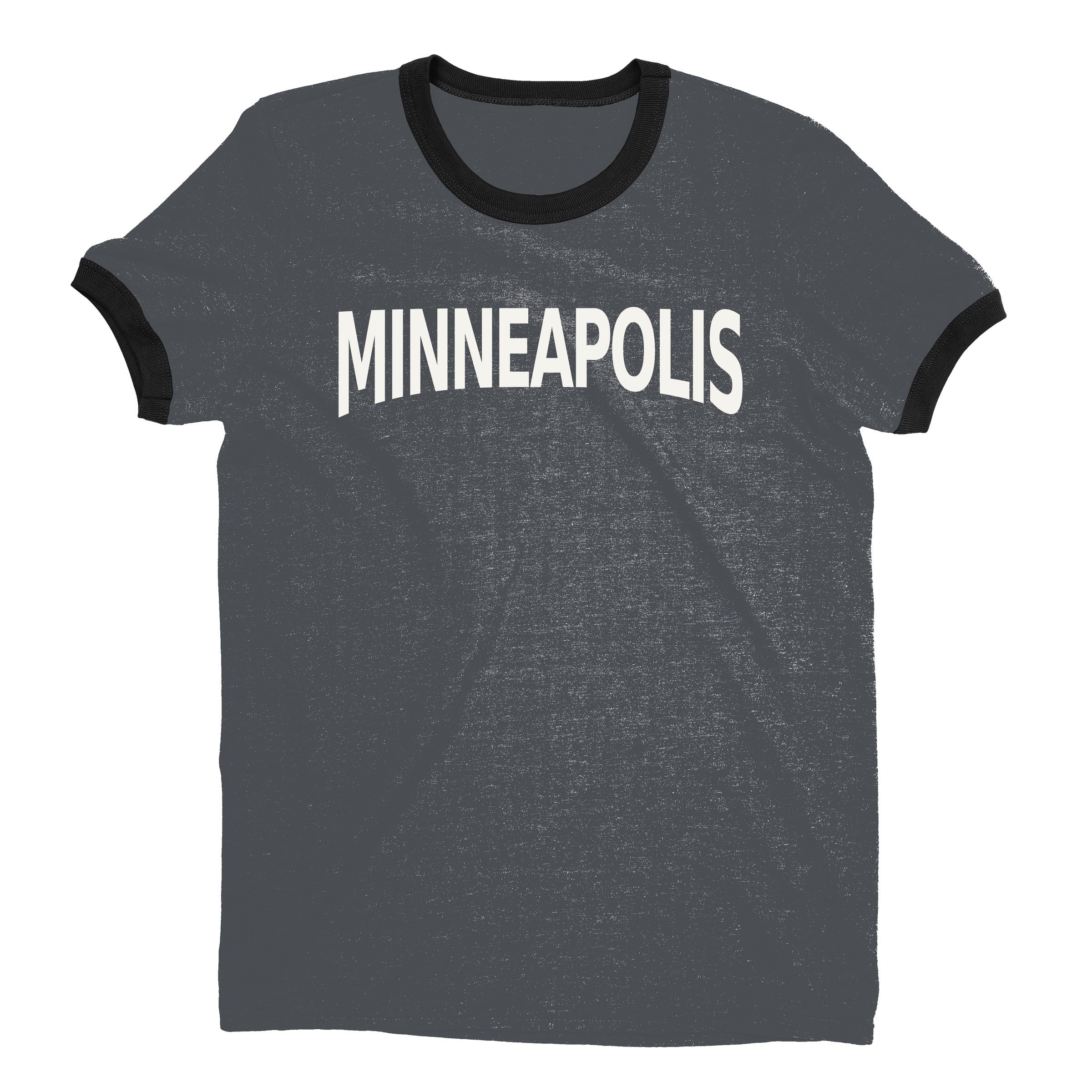 Minneapolis Ringer Tee — Dark Heather