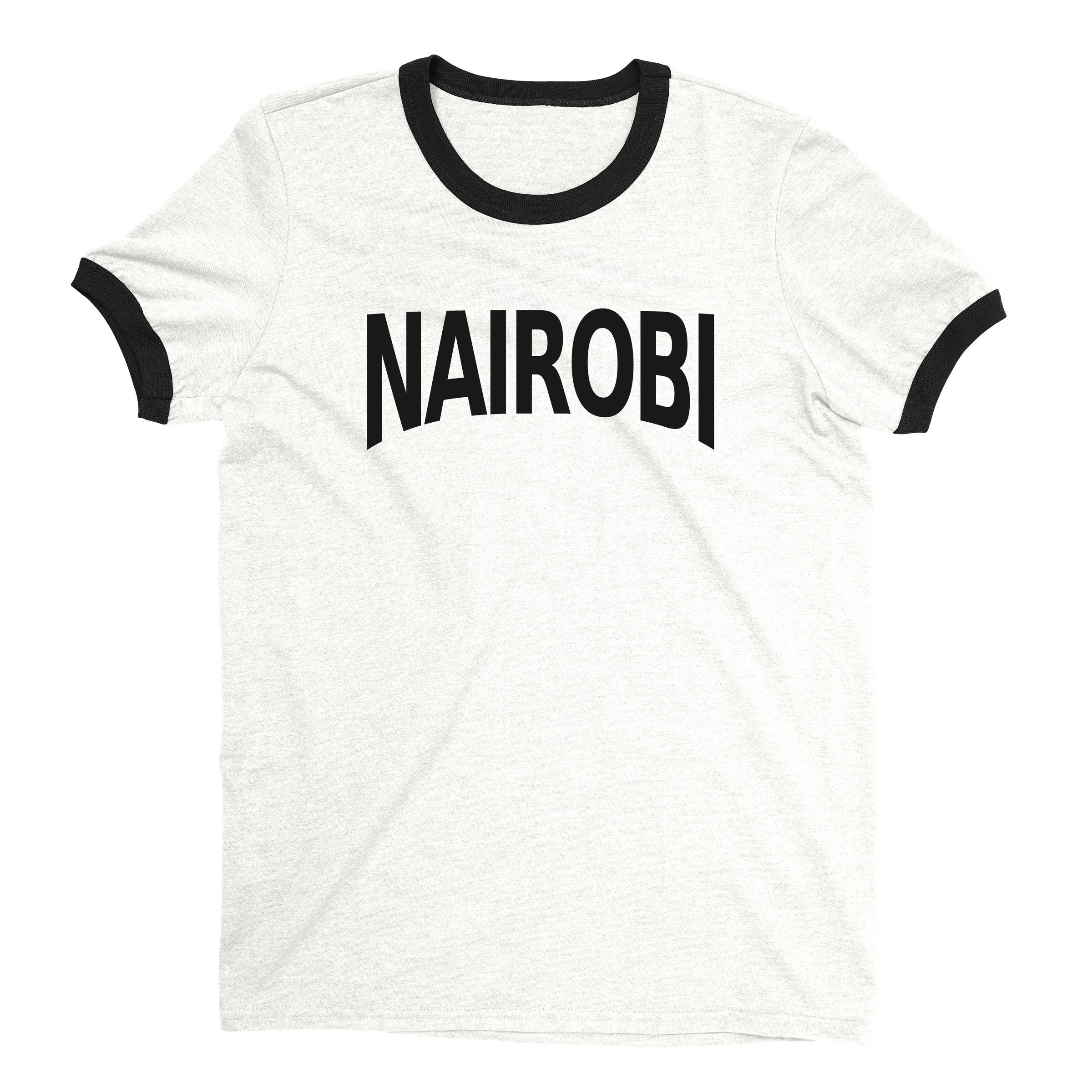 Nairobi Ringer Tee — White
