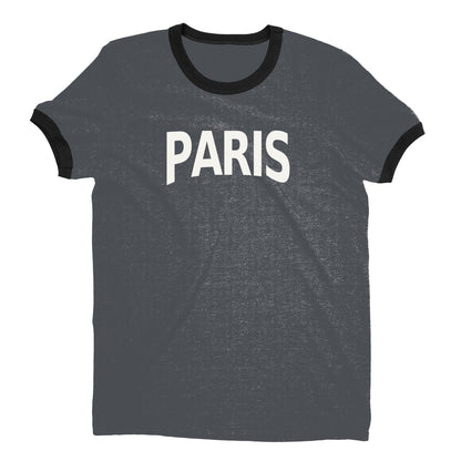 Paris Ringer Tee — Dark Heather