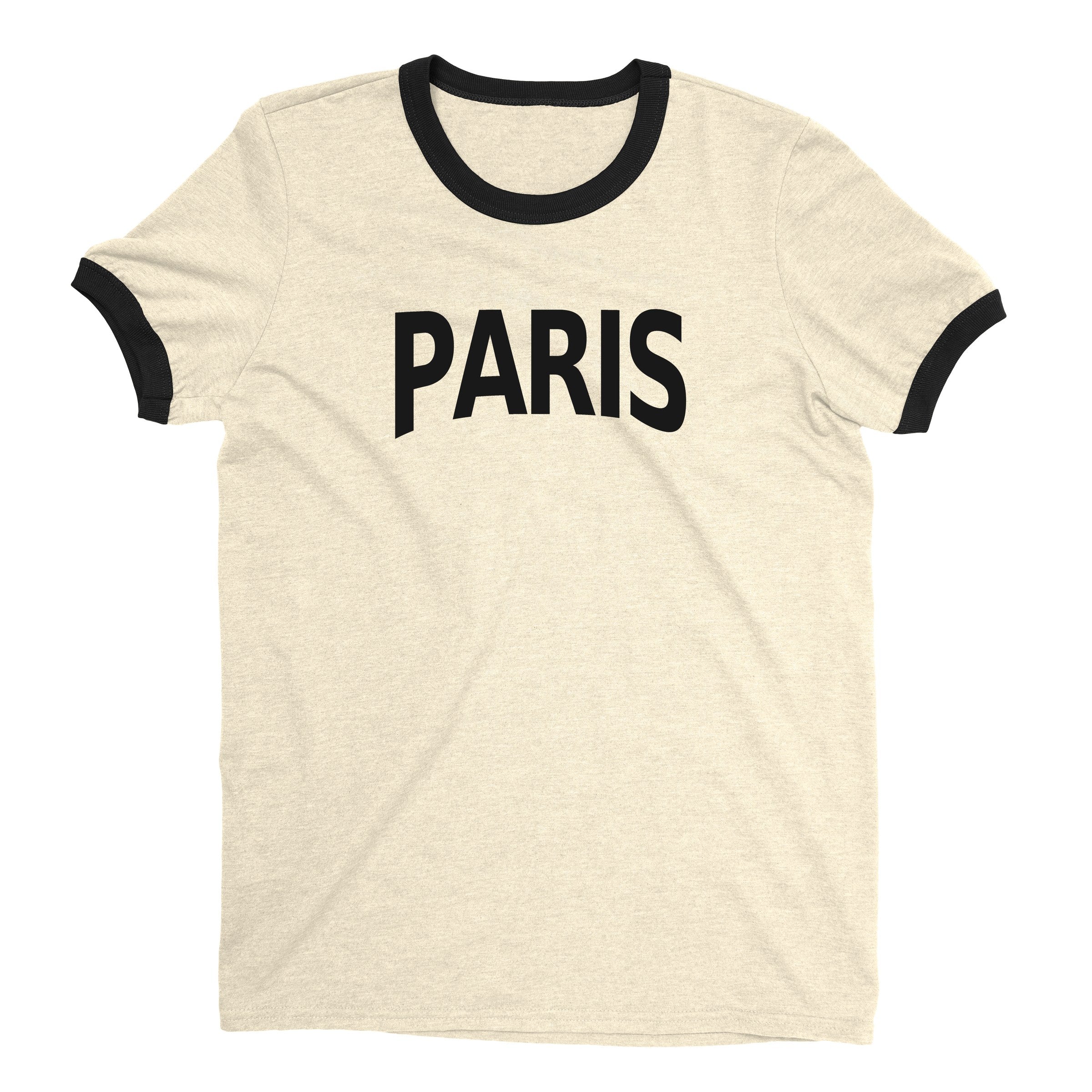 Paris Ringer Tee — Natural