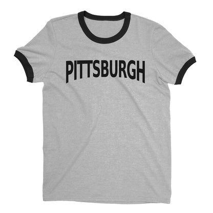 Pittsburgh Ringer Tee — Heather Gray