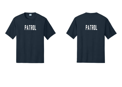NYC Factory Patrol Performance T-Shirt (Classic) - Front + Back - Navy