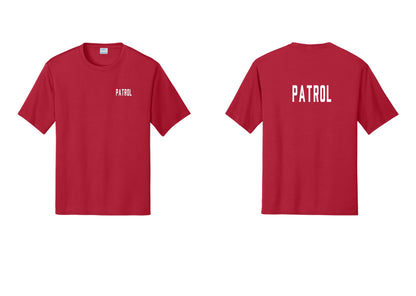 NYC Factory Patrol Performance T-Shirt (Classic) - Chest + Back - Red
