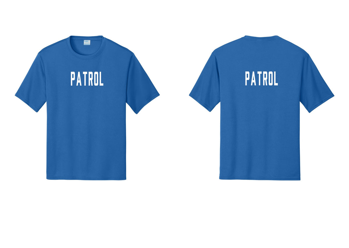 NYC Factory Patrol Performance T-Shirt (Classic) - Front + Back - Royal
