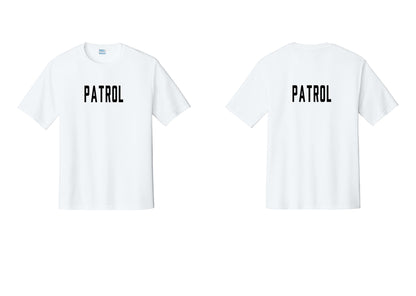 NYC Factory Patrol Performance T-Shirt (Classic) - Front + Back - White