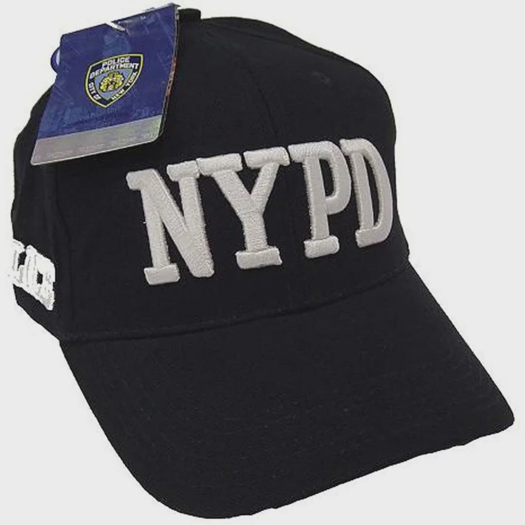 Load video: NYPD Unisex Officially Licensed Navy Baseball Cap
