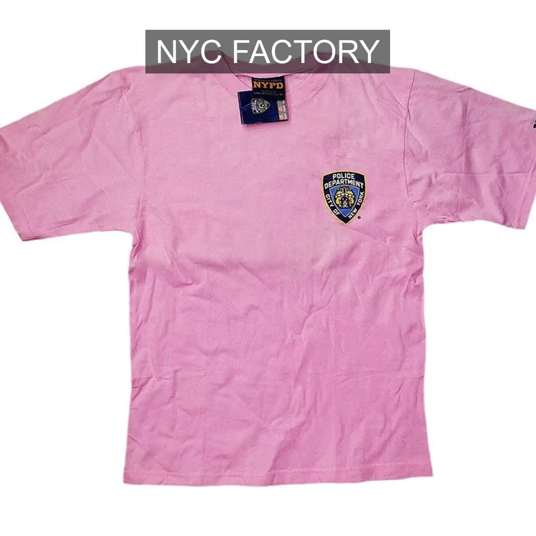 Load video: NYPD Men's Officially Licensed Pink T-Shirt
