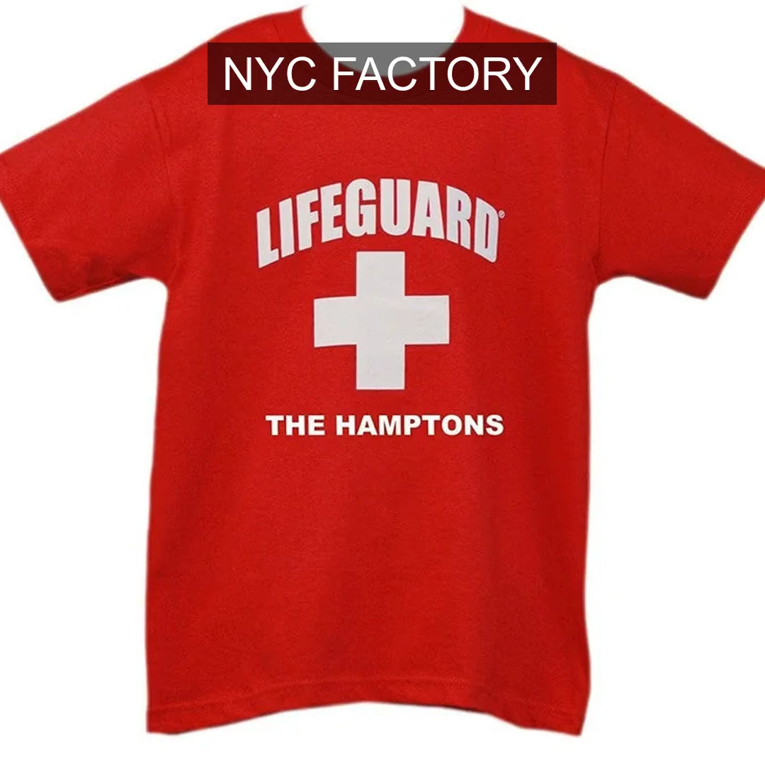 Load video: Lifeguard Boys' Officially Licensed Red T-Shirt