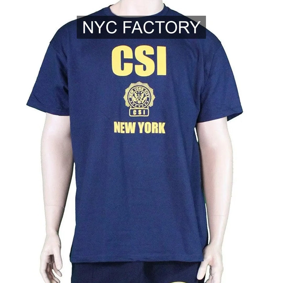 Load video: CSI Men's Crime Scene Investigation Navy T-Shirt