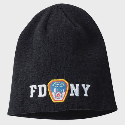 FDNY Unisex Officially Licensed Black Winter Beanie