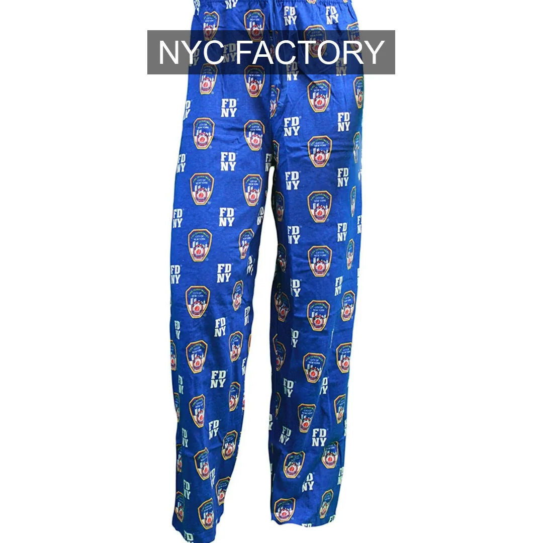 Load video: FDNY Men's Officially Licensed Navy Lounge Pants