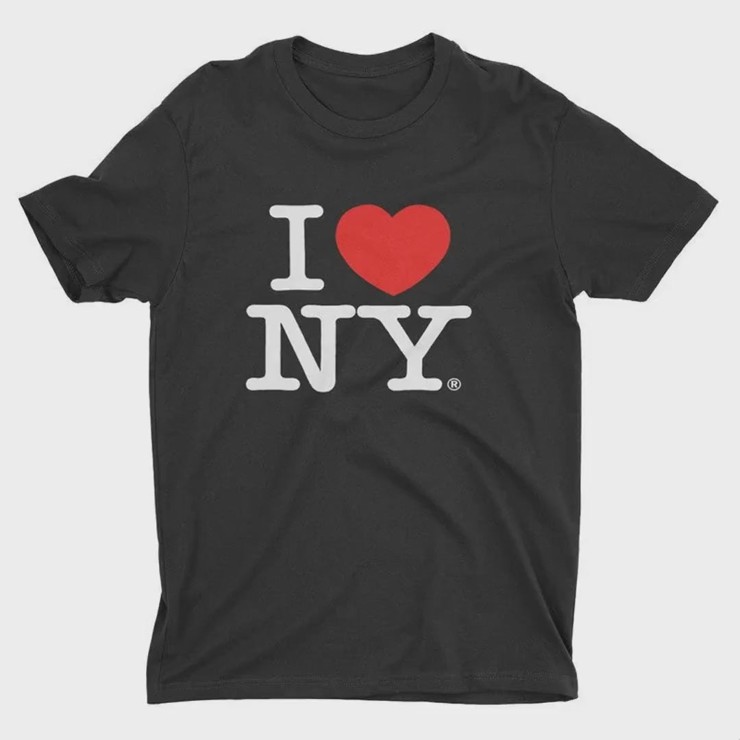 Load video: I Love NY Kids Unisex Black T-Shirt