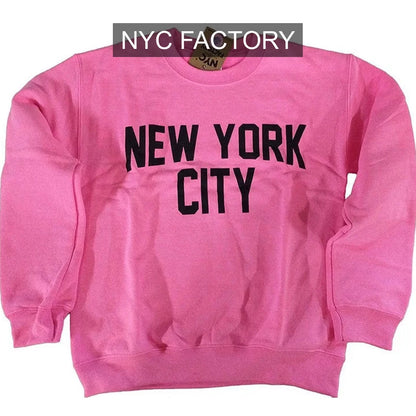NYC Factory Unisex New York City Pink Sweatshirt