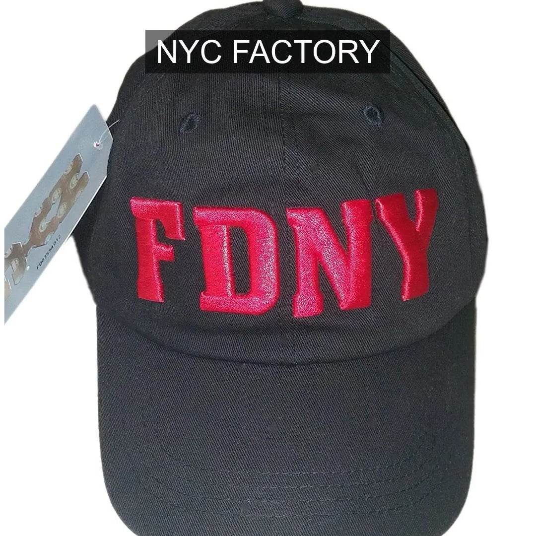 Load video: FDNY Men's Officially Licensed Black Baseball Hat