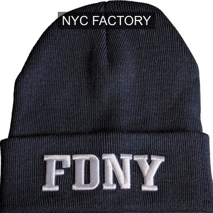 FDNY Men's Officially Licensed Navy Winter Hat