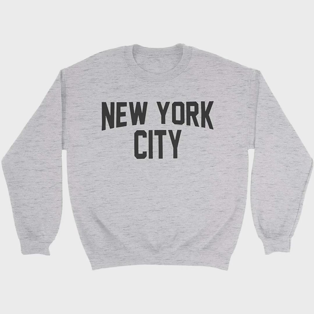 Load video: NYC Factory Boys' New York City Gray Sweatshirt