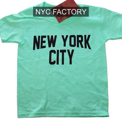 NYC Factory Girls' New York City Mint Green T-Shirt