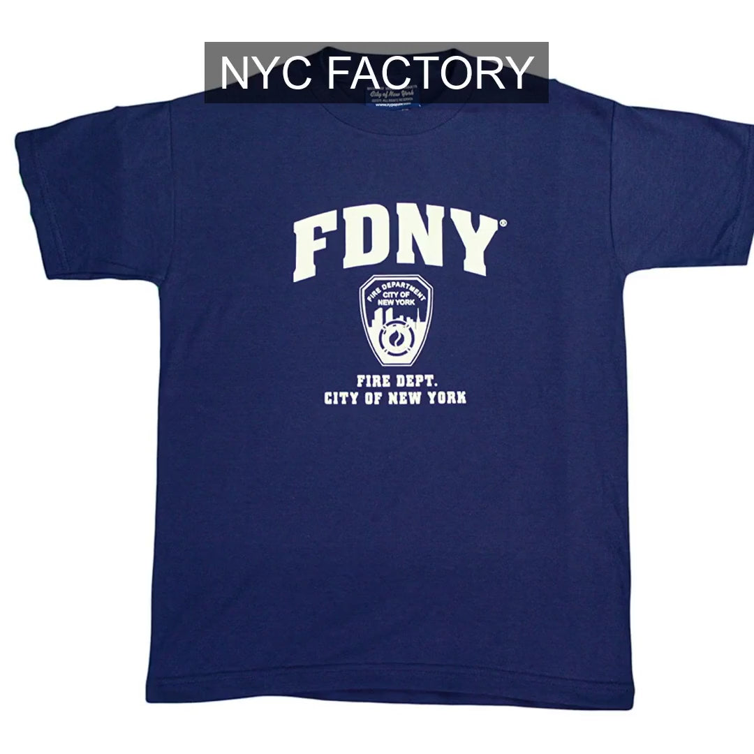 FDNY Boys' Officially Licensed Navy T-Shirt