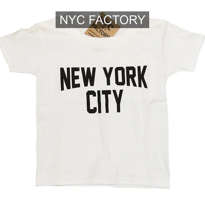 NYC Factory Girls' New York City White T-Shirt