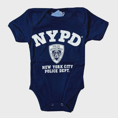 NYPD Baby Unisex Officially Licensed Navy Bodysuit