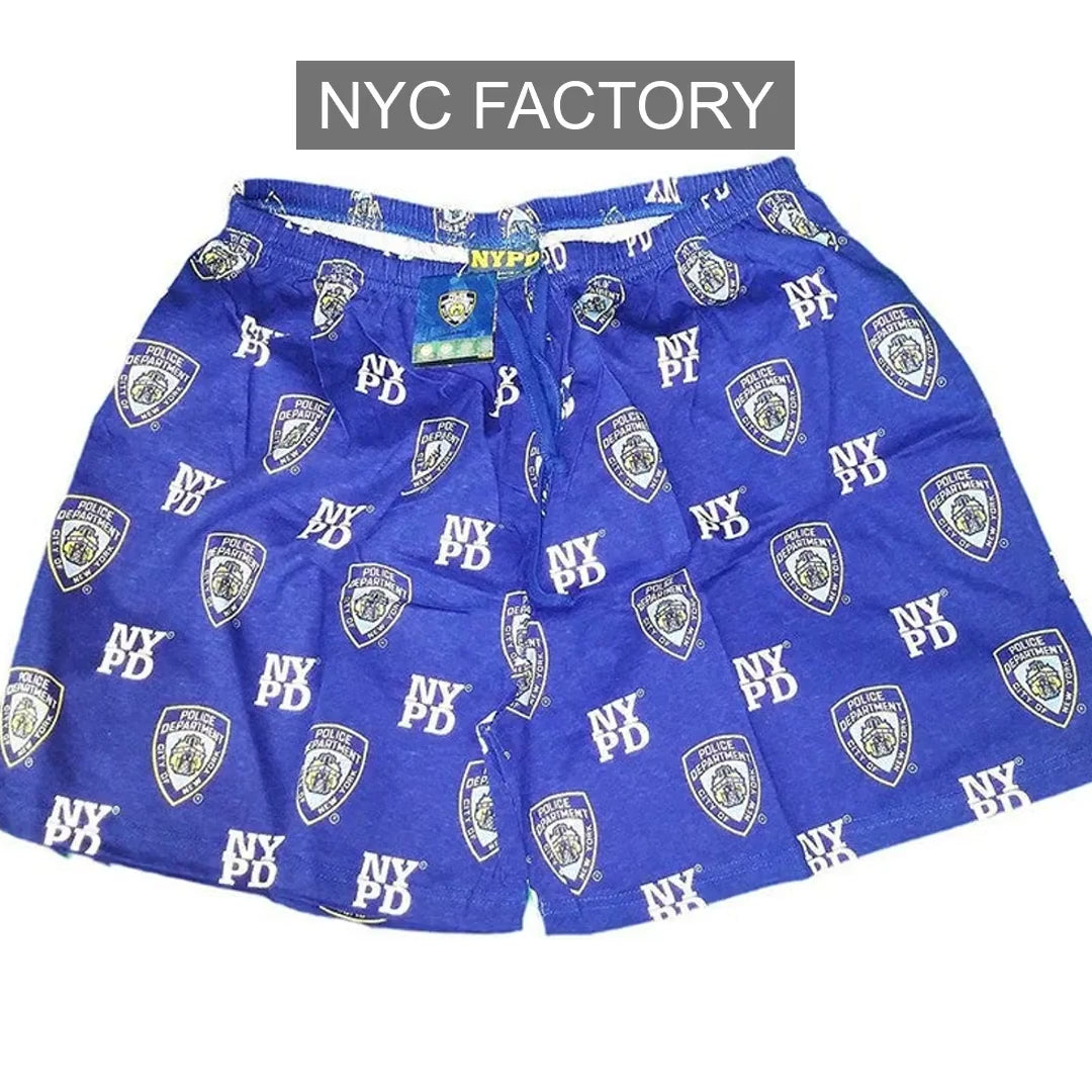NYPD Men's Officially Licensed Boxer Shorts Blue