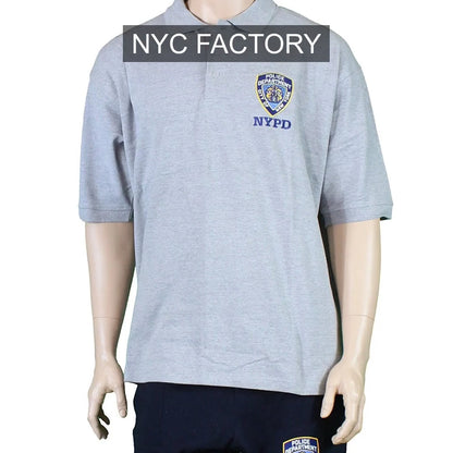 NYPD Men's Officially Licensed Polo Shirt Gray