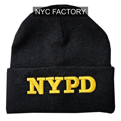 NYPD Men's Officially Licensed Beanie Black