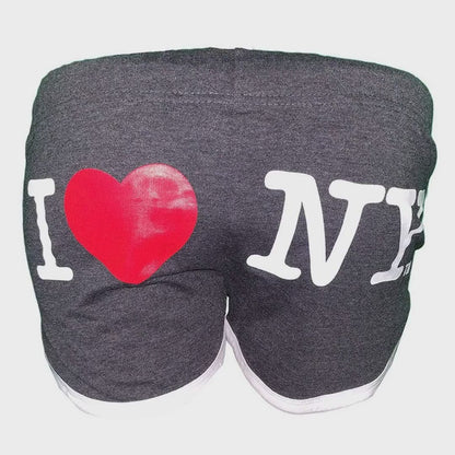 I Love NY Women's Charcoal Summer Shorts