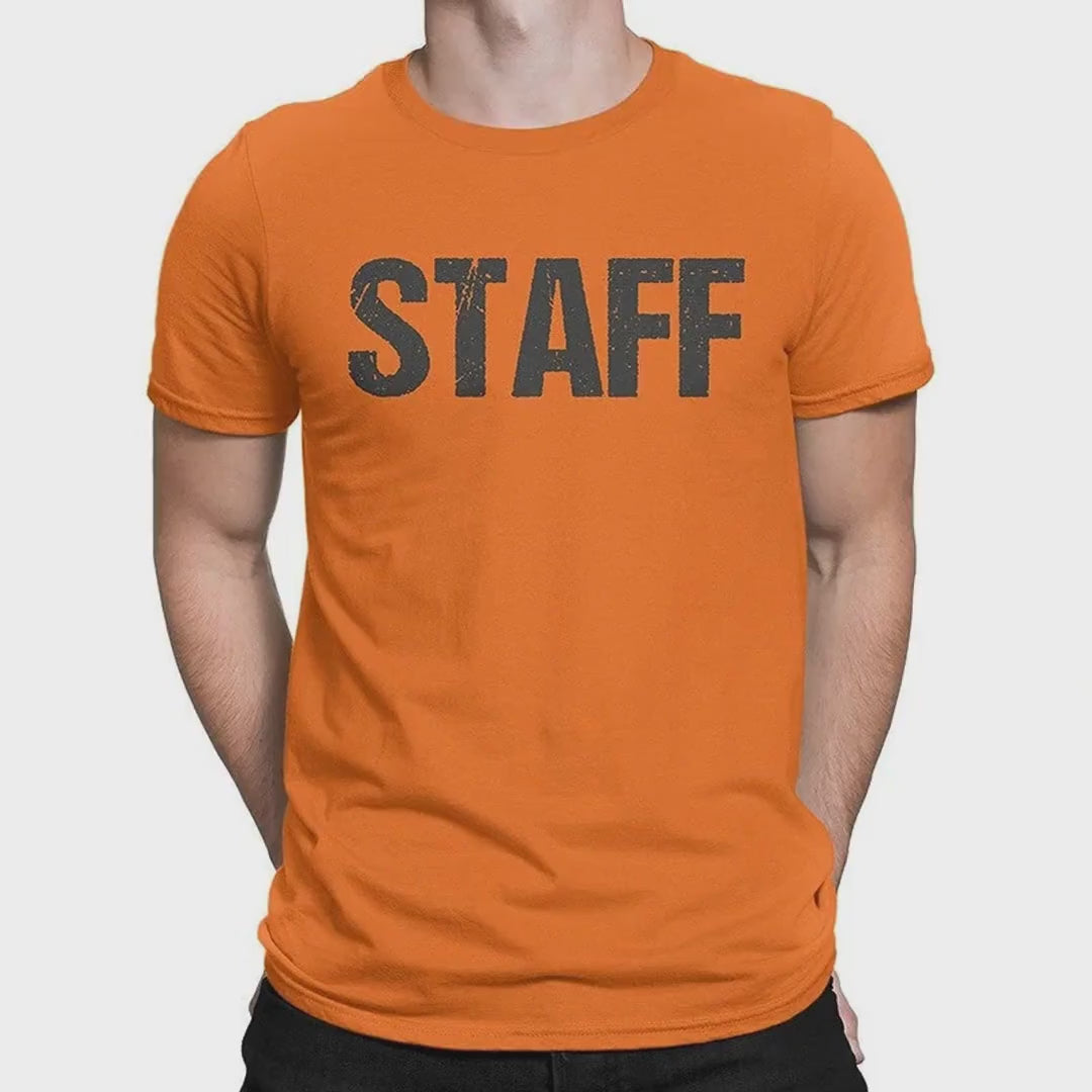 NYC Factory Men's Staff Orange T-Shirt