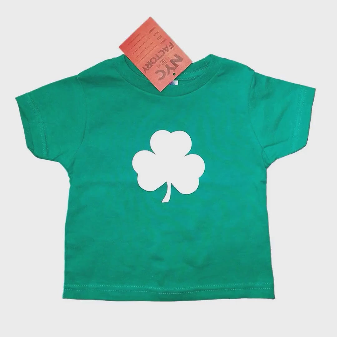 Load video: Shamrock Girls' Green T-Shirt