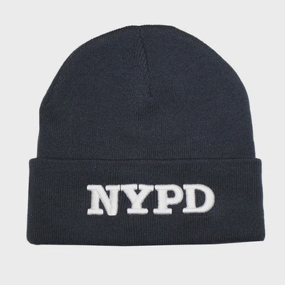 NYPD Officially Licensed Unisex Navy Winter Beanie