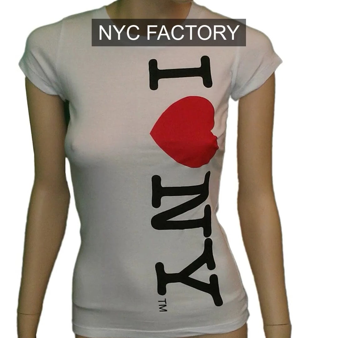 Load video: I Love NY Women's White T-Shirt