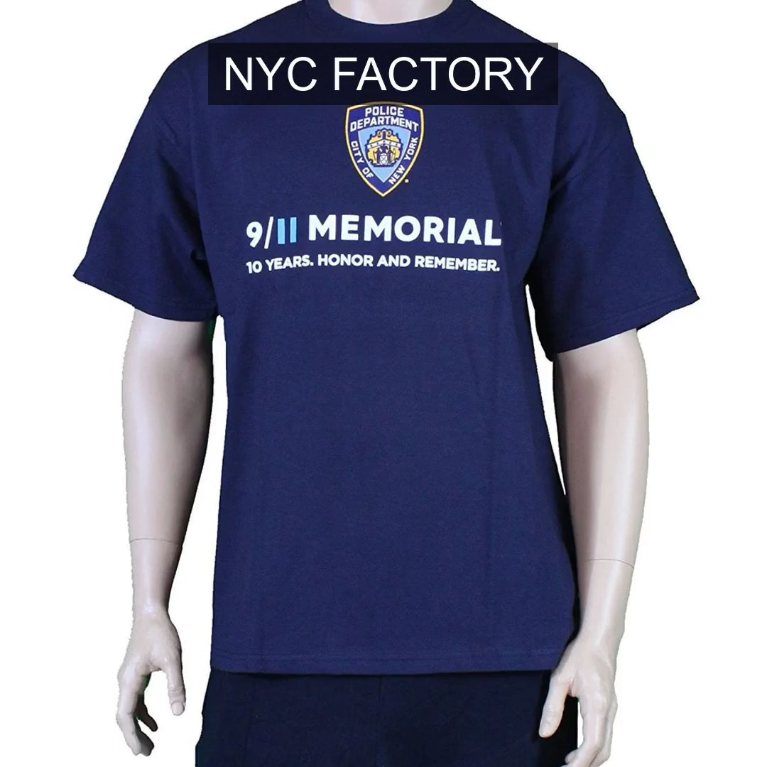 Load video: NYPD Men's Officially Licensed Navy T-Shirt