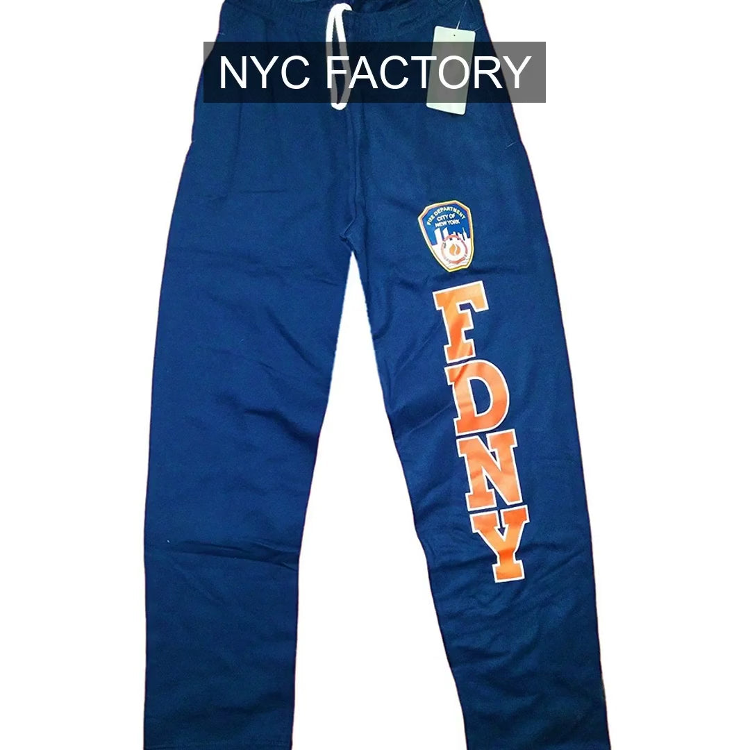Load video: FDNY Men's Officially Licensed Navy Sweatpants