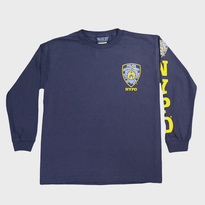 NYPD Boys' Officially Licensed Navy Long Sleeve T-Shirt