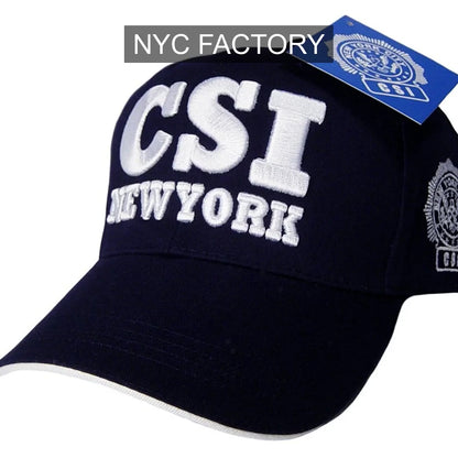 CSI Men's Navy Baseball Hat with Velcro Strap
