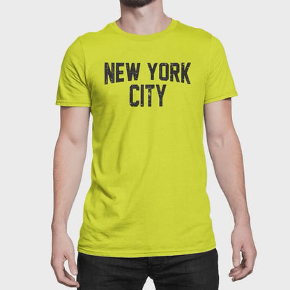 NYC Factory Unisex New York City Neon Yellow T-Shirt