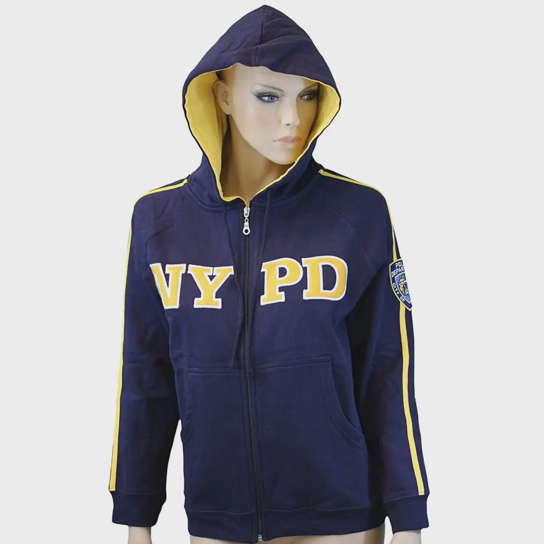 NYPD Women's Officially Licensed Hoodie Navy