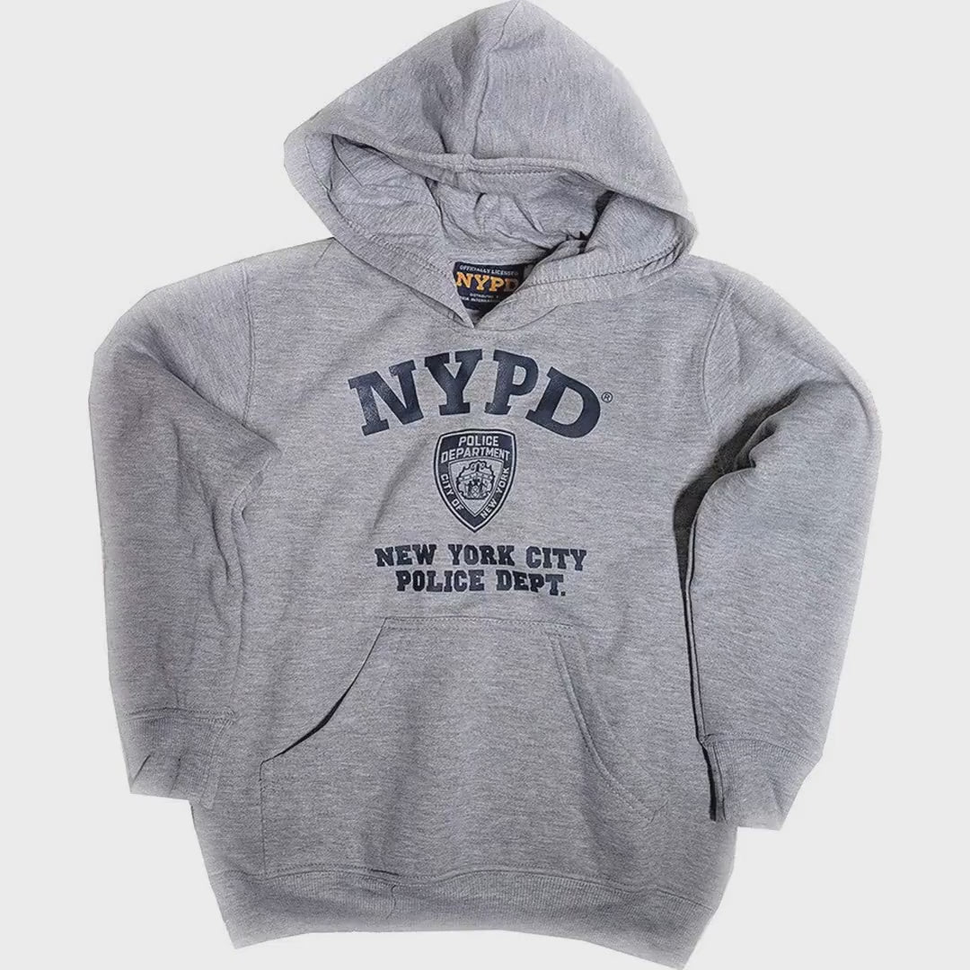 NYPD Men's Officially Licensed Hoodie Gray