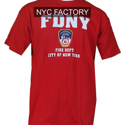 FDNY Men's Officially Licensed Red T-Shirt