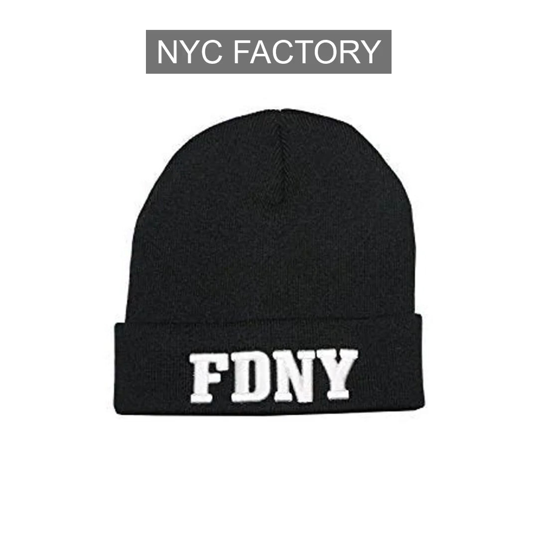 Load video: FDNY Unisex Officially Licensed Winter Hat Black
