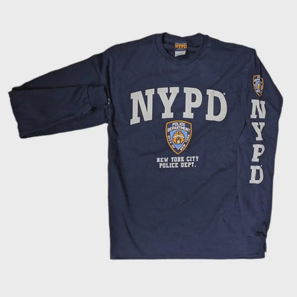 NYPD Boys' Officially Licensed Navy Long Sleeve T-Shirt