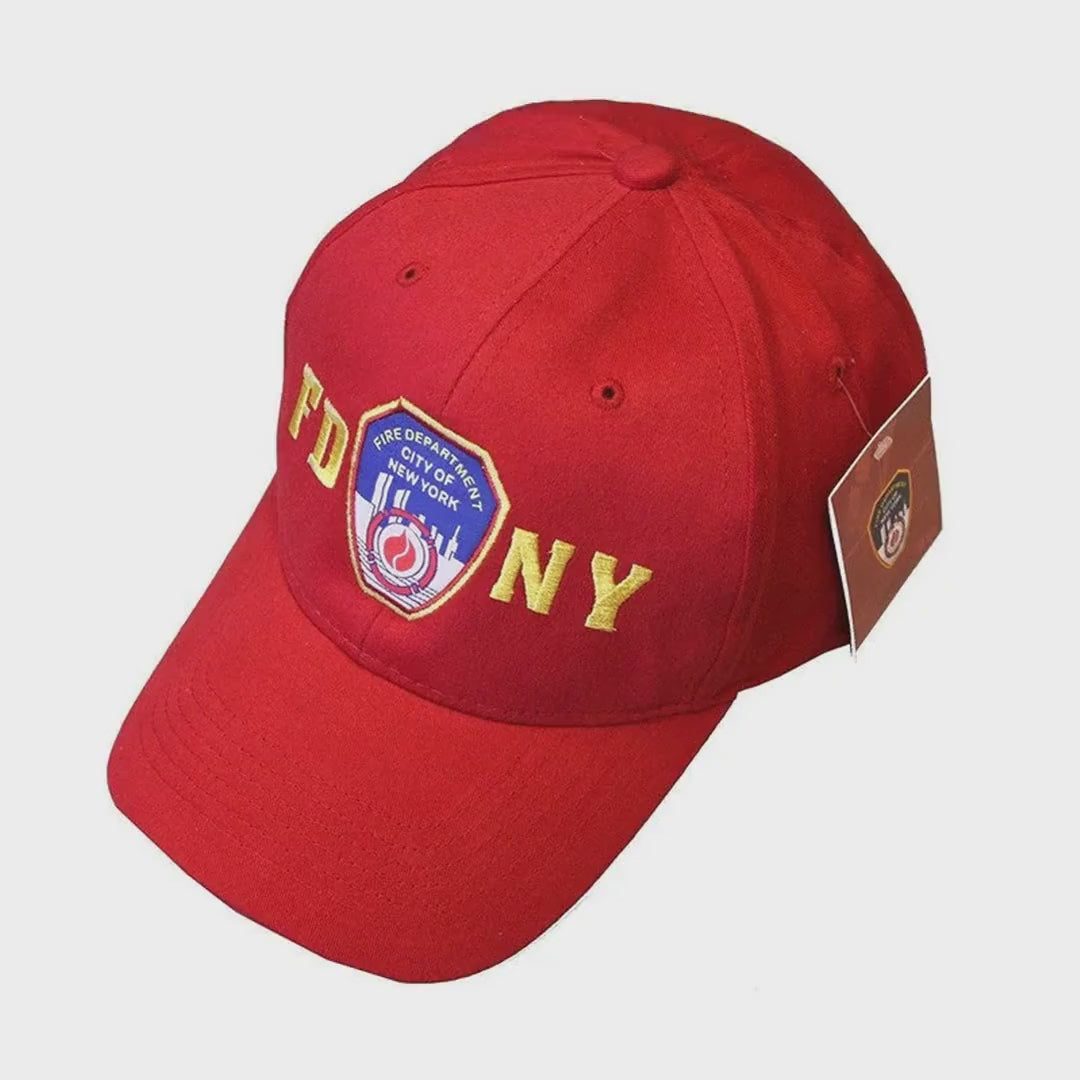 FDNY Men's Officially Licensed Red Baseball Hat