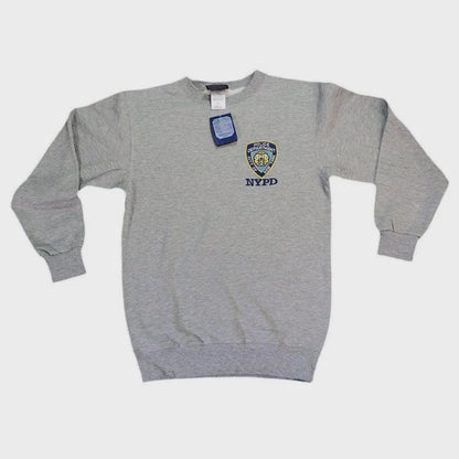NYPD Men's Officially Licensed Gray Crewneck Sweatshirt