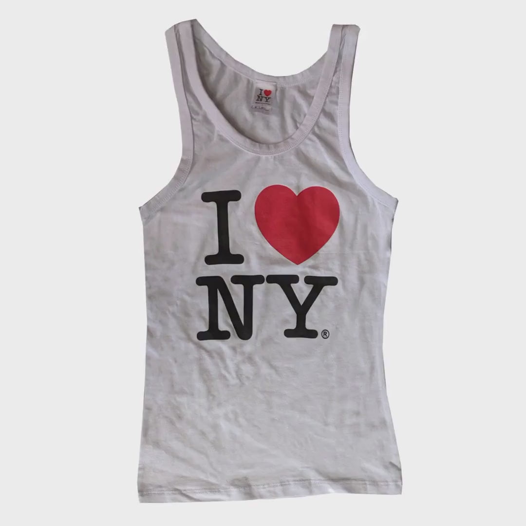 I Love NY Women's White Tank Top