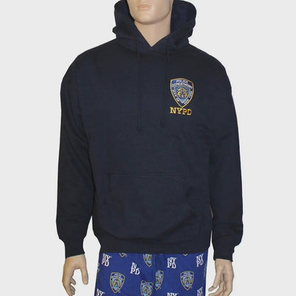 NYPD Men's Officially Licensed Navy Hoodie Sweatshirt