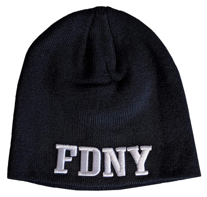 FDNY No Fold Winter Hat Beanie Skull Cap Officially Licensed Navy Blue