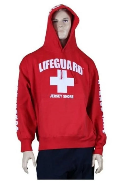 Lifeguard Jersey Shore NJ Life Guard Sweatshirt Red XL - NYC Factory