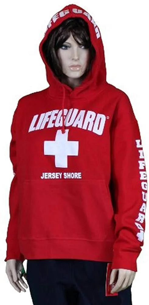 Lifeguard Jersey Shore NJ Life Guard Sweatshirt Red XL - NYC Factory