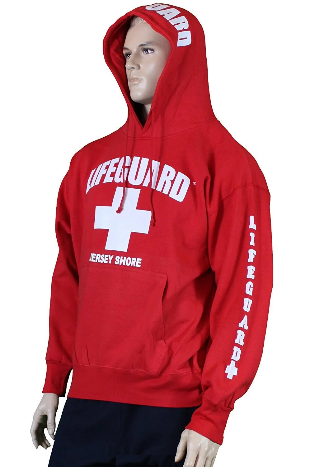 Lifeguard Jersey Shore NJ Life Guard Sweatshirt Red XL - NYC Factory